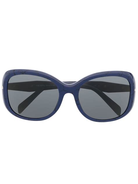 prada mens sunglasses blue arms